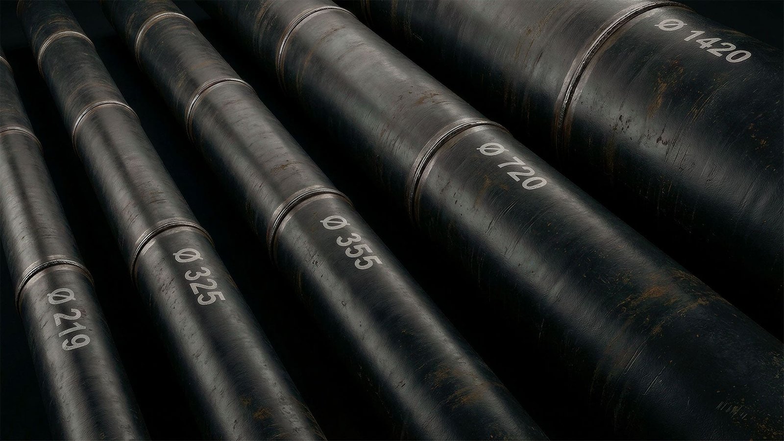 Wide range of pipe diameters